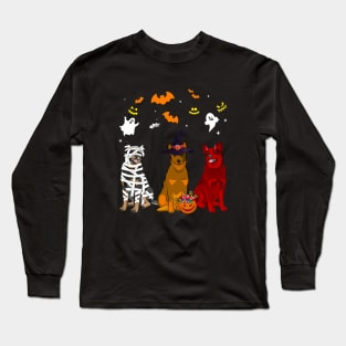 Halloween australian cattle Dogs Lovers Mummy Witch Long Sleeve T-Shirt